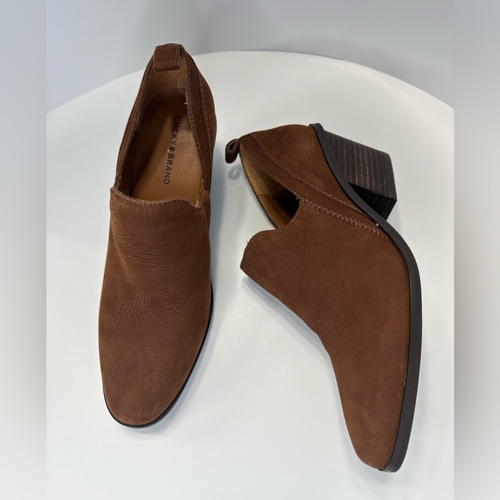 Lucky Brand LP-Vennia Roasted Embossed Nubuck Size 8 New